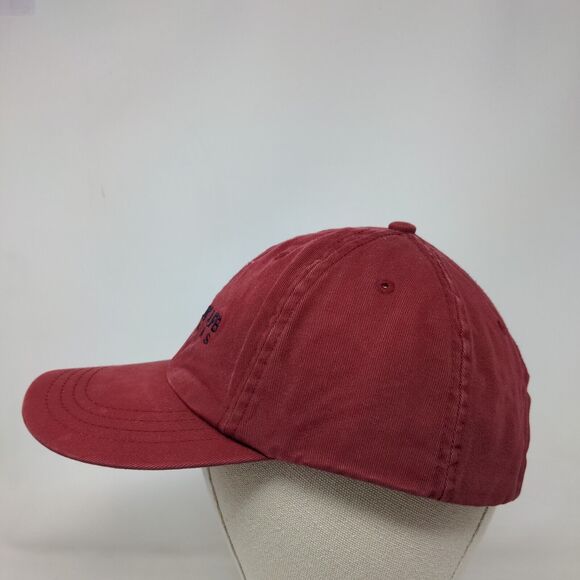 Little Rock AFB Arkansas Slideback Hat Red OSFA Embroidered Adjustable - Picture 3 of 8